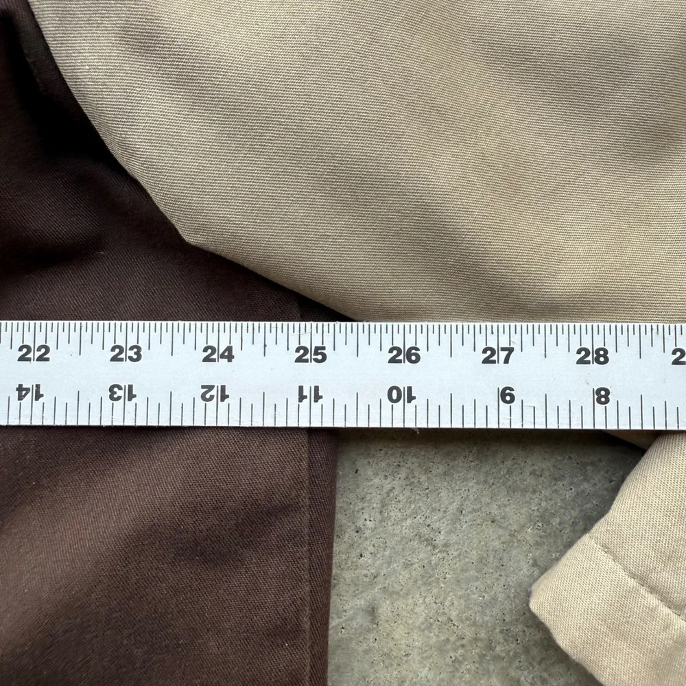 Dickies Mens Two Tone Work Jacket Tan Brown Quilted Lined Canvas Zip Up Large